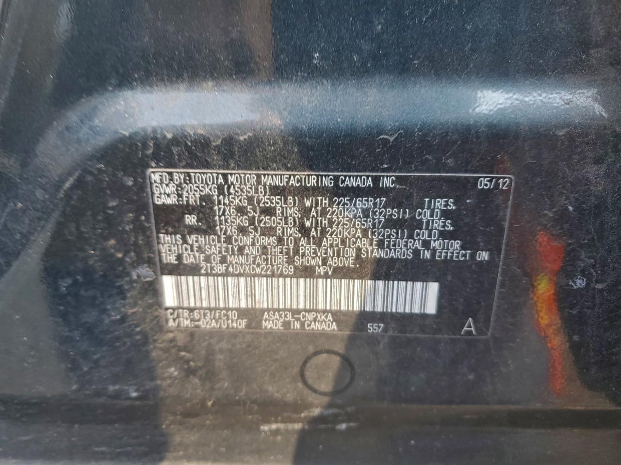 2012 TOYOTA RAV4 photo 13