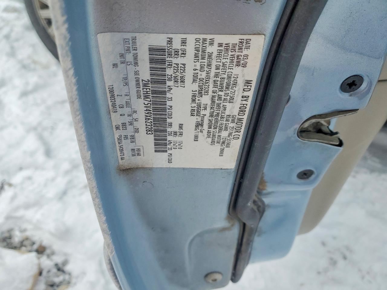 2009 MERCURY GRAND MARQUIS LS photo 12