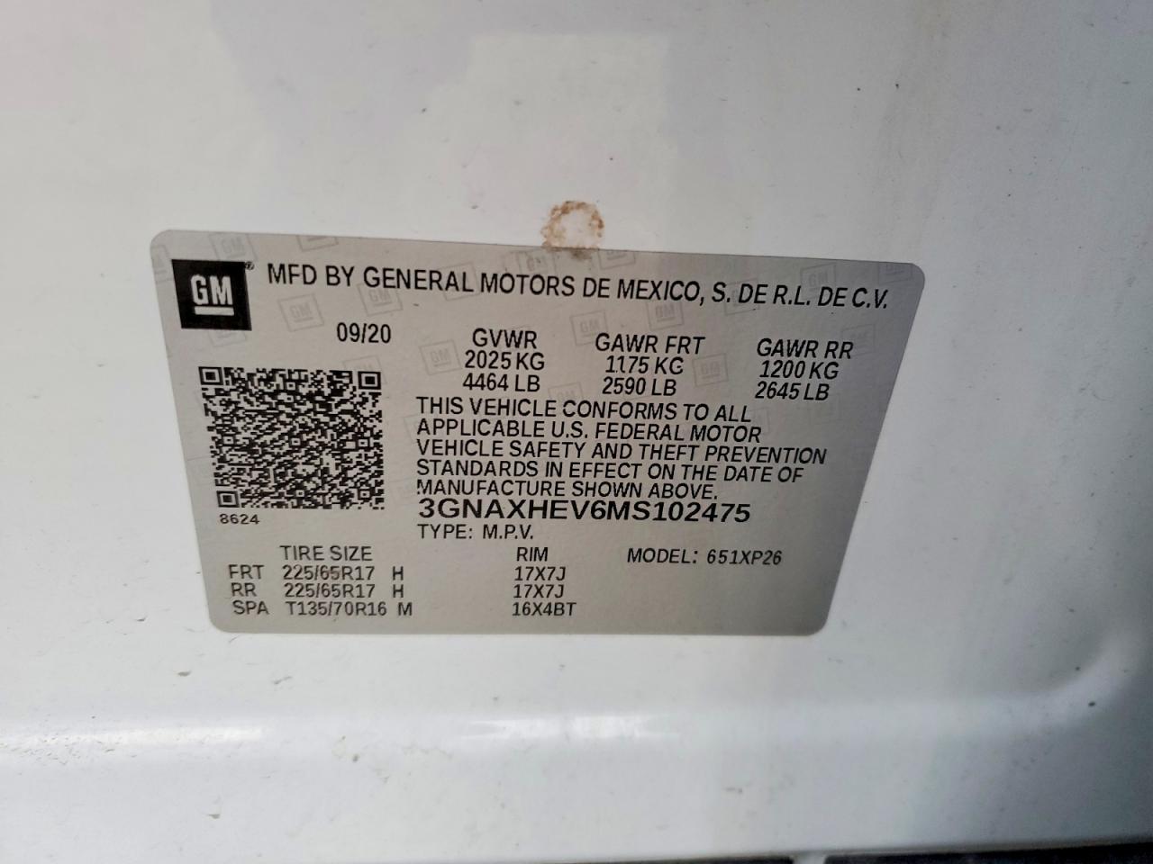 2021 CHEVROLET EQUINOX LS photo 25