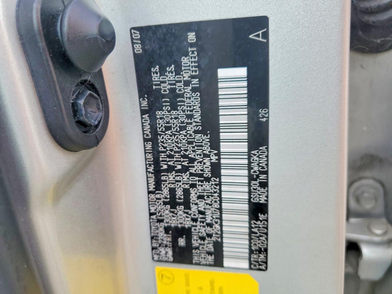 2008 LEXUS RX 350 photo 12