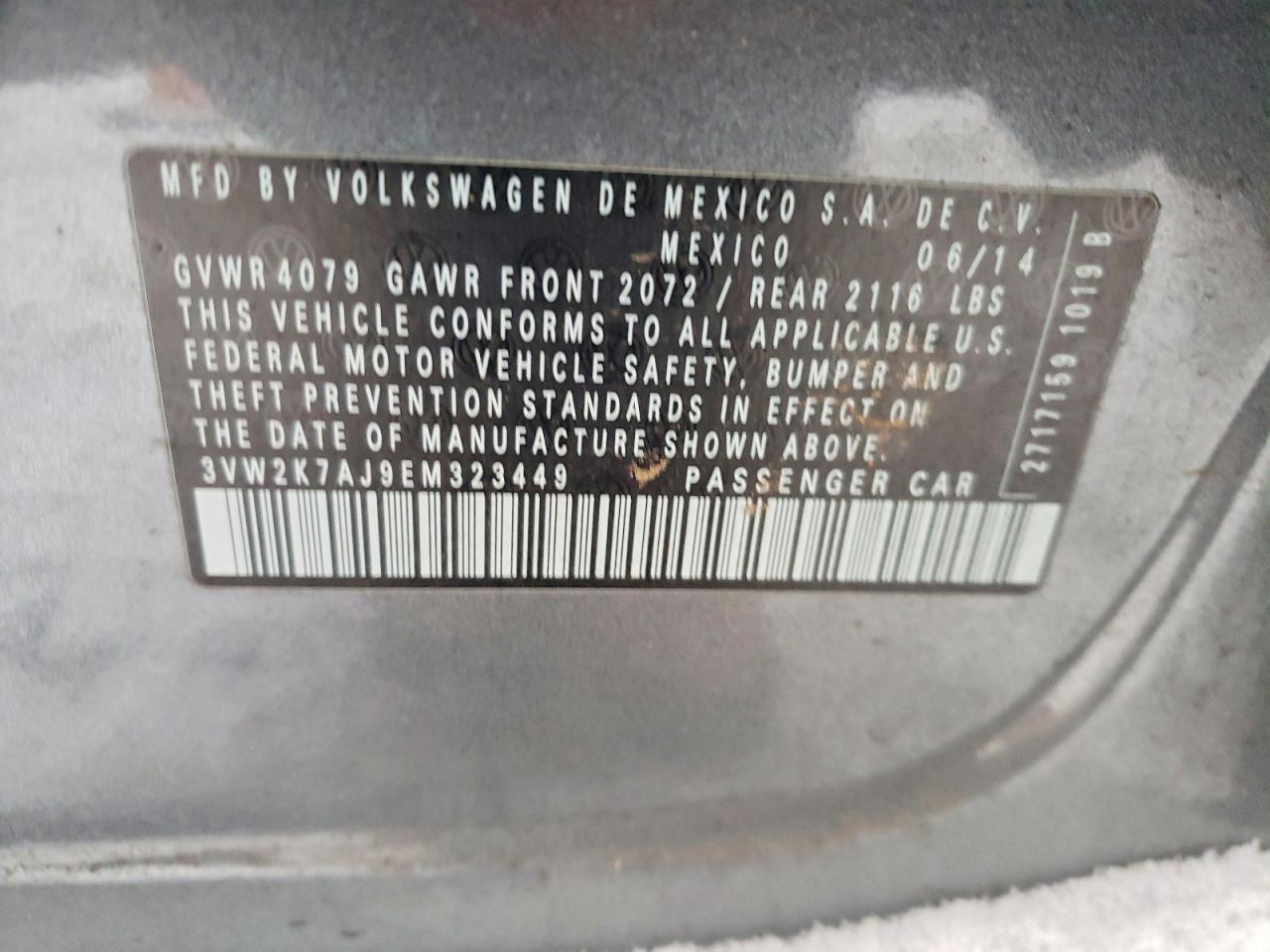 2014 VOLKSWAGEN JETTA BASE photo 12