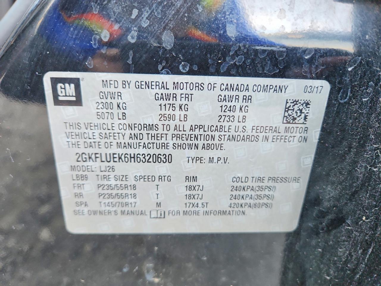 2017 GMC TERRAIN SLT photo 13
