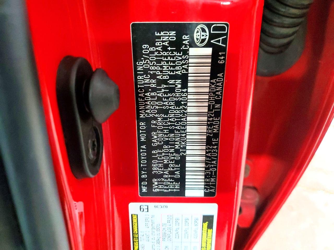 2010 TOYOTA COROLLA MATRIX photo 25