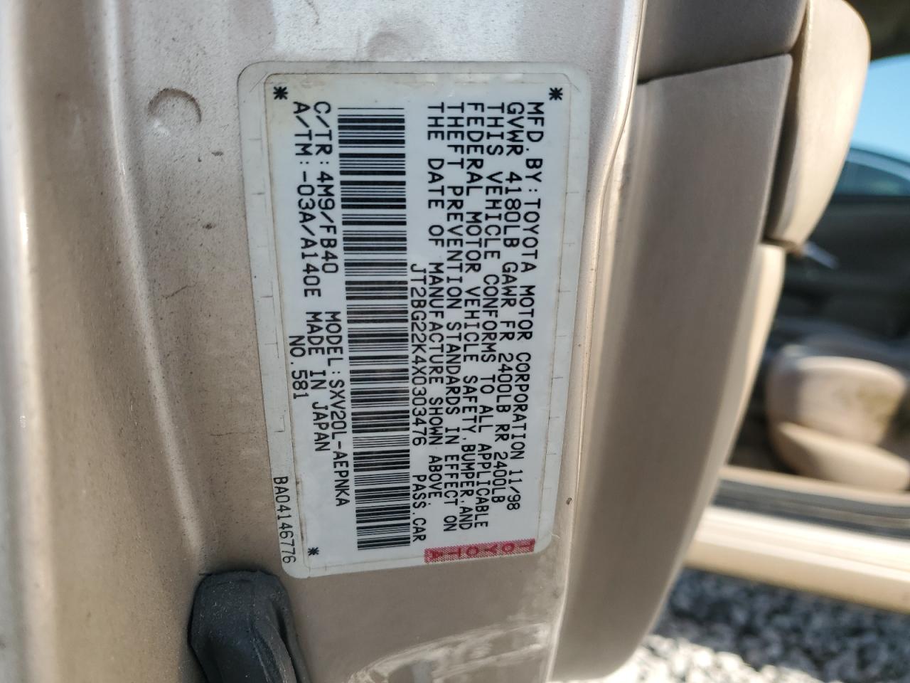 1999 TOYOTA CAMRY LE photo 23