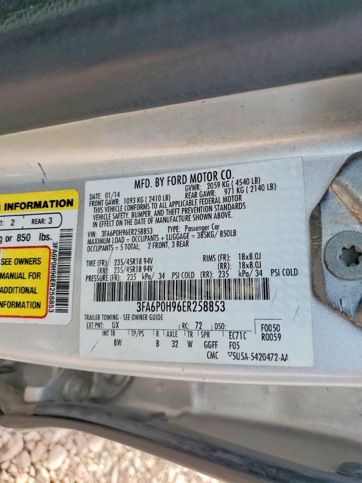 2014 FORD FUSION SE photo 12
