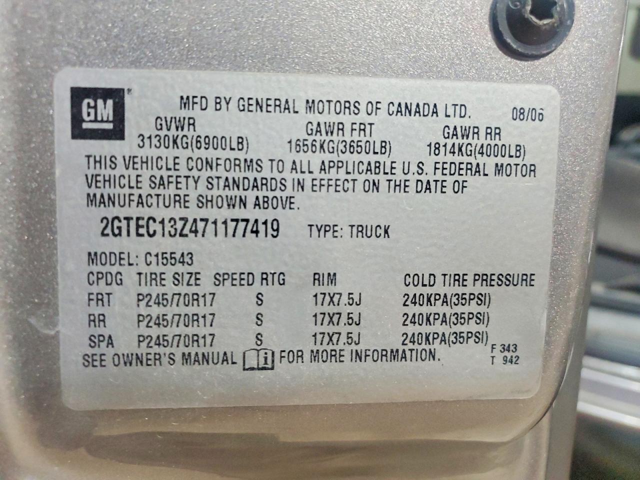 2007 GMC NEW SIERRA C1500 photo 12