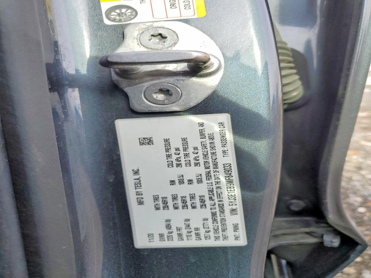2021 TESLA MODEL 3 photo 12