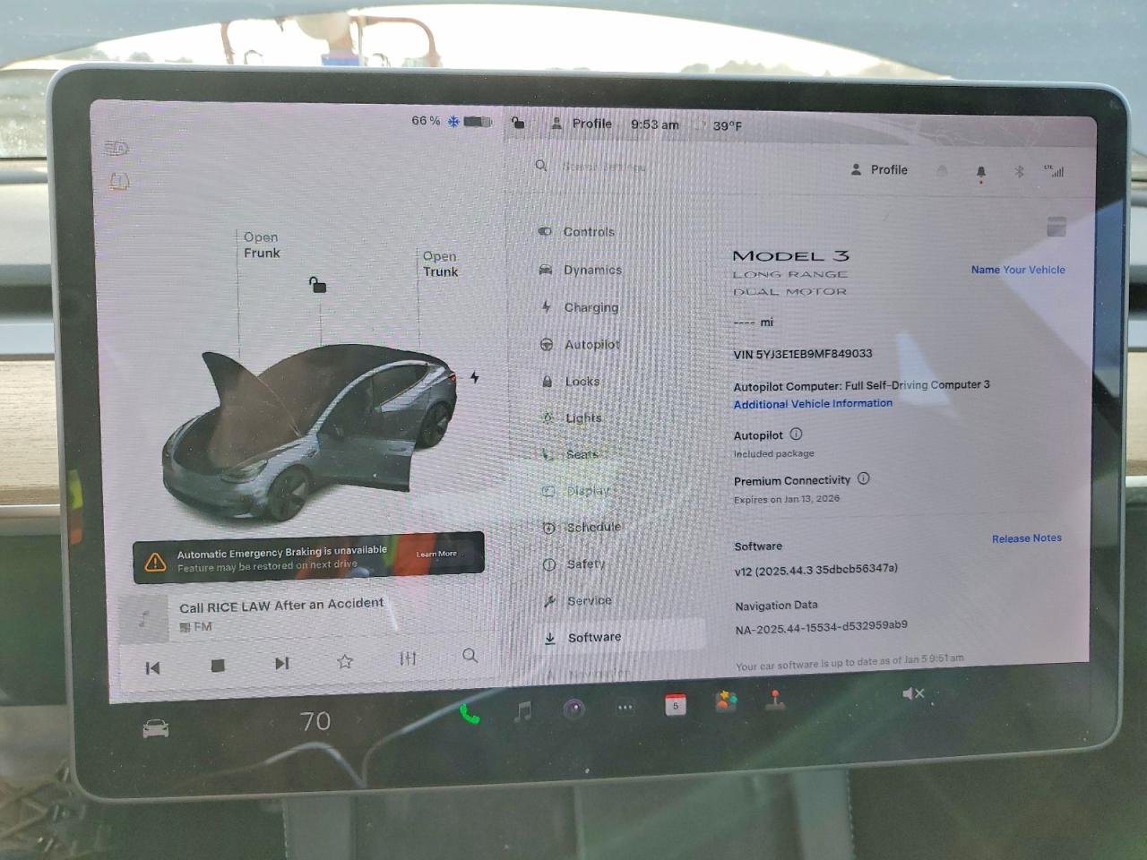 2021 TESLA MODEL 3 photo 9