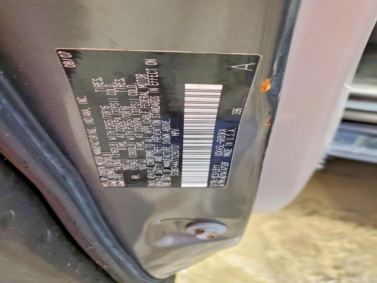 2007 TOYOTA SEQUOIA SR5 photo 13