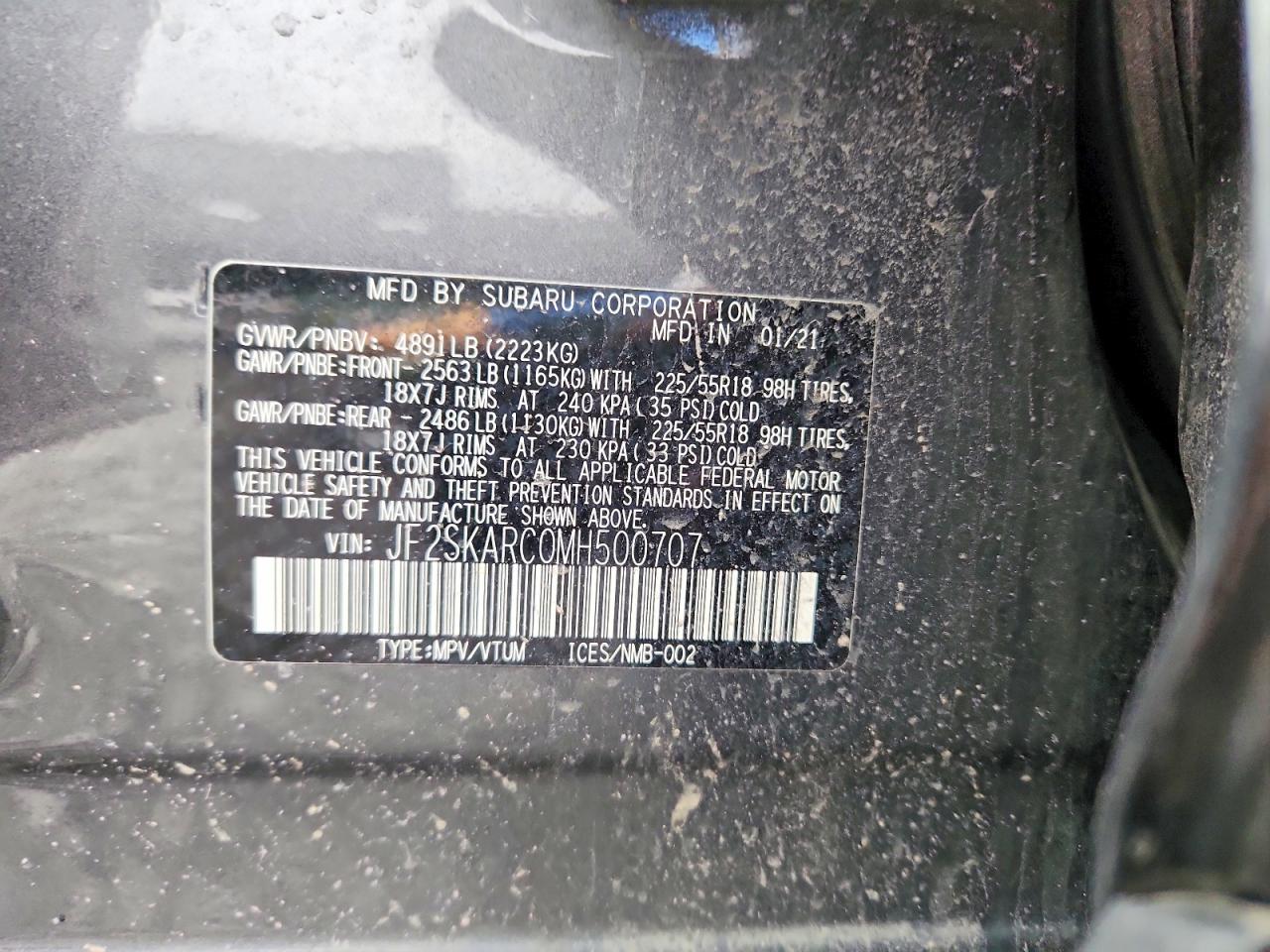 2021 SUBARU FORESTER SPORT photo 12