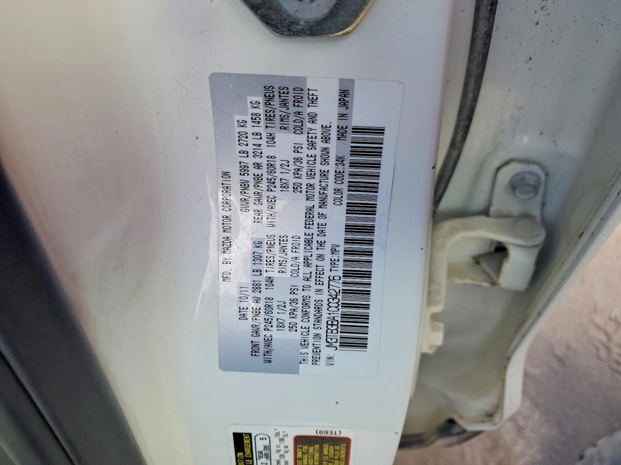 2012 MAZDA CX-9 photo 13