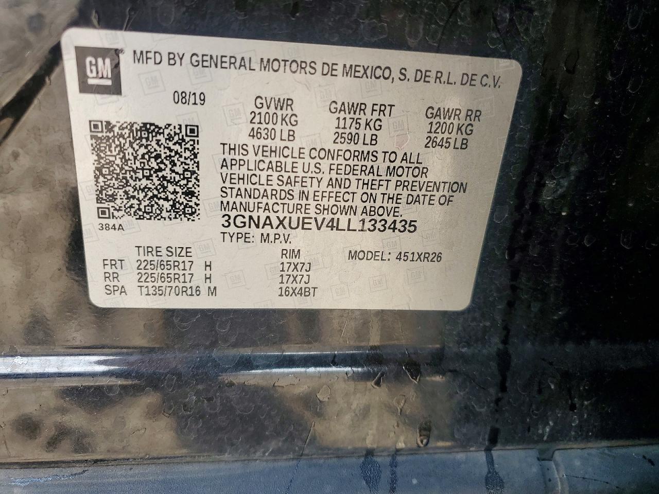 2020 CHEVROLET EQUINOX LT photo 13