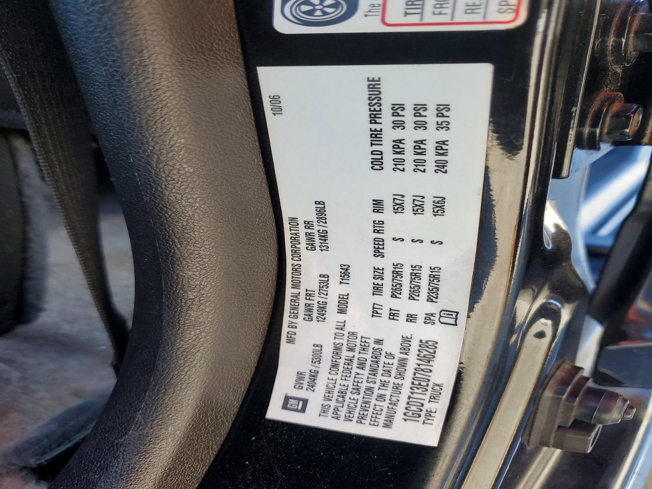 2007 CHEVROLET COLORADO photo 13