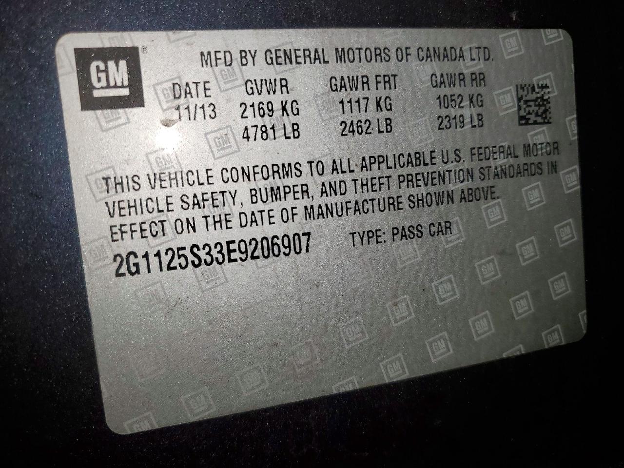 2014 CHEVROLET IMPALA LT photo 12