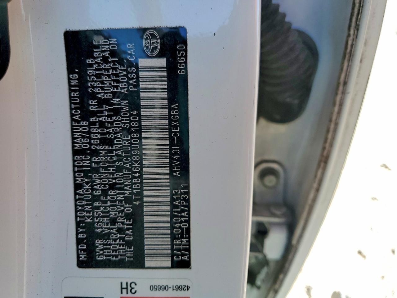 2009 TOYOTA CAMRY HYBRID photo 12