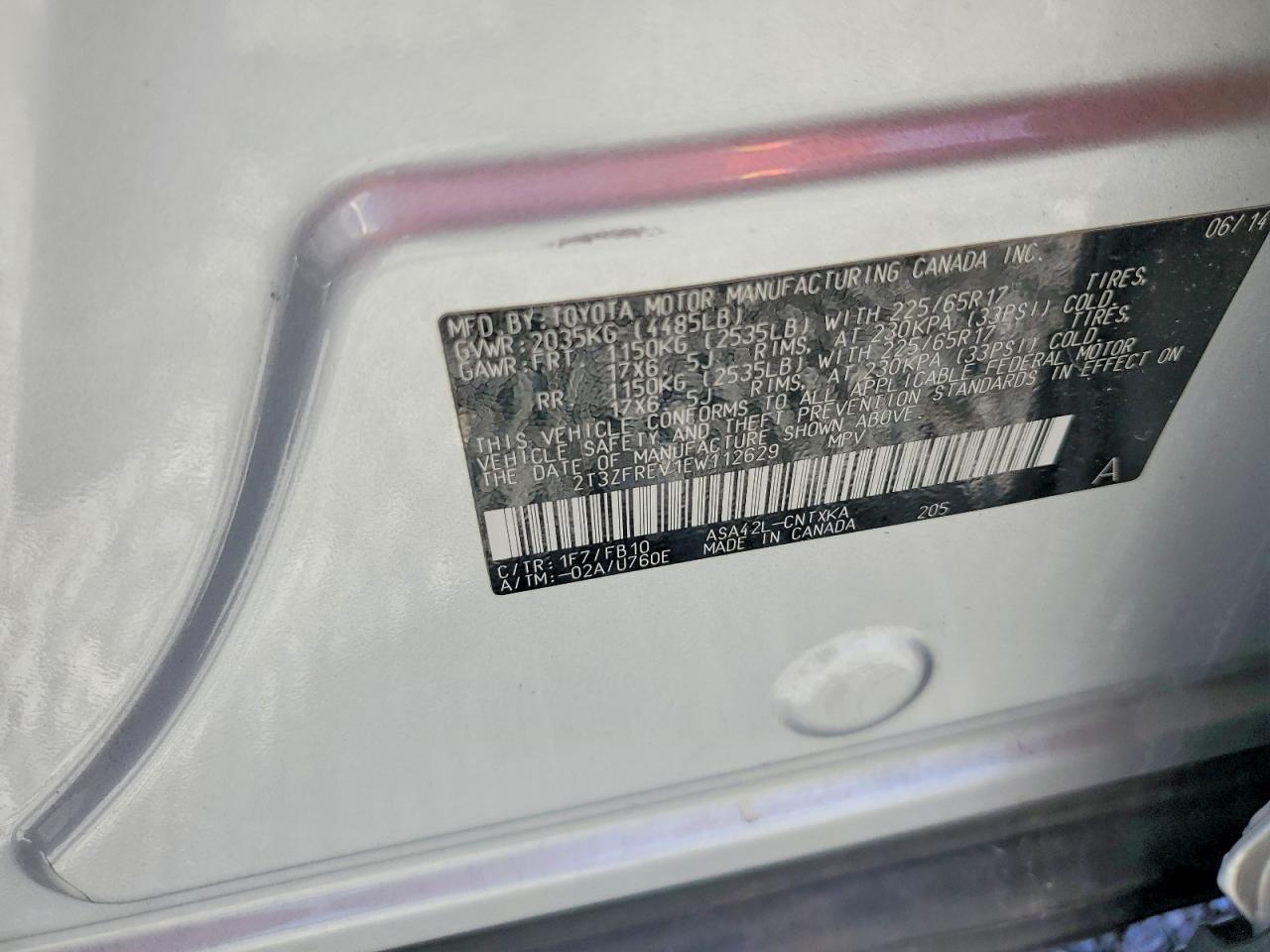 2014 TOYOTA RAV4 LE photo 13