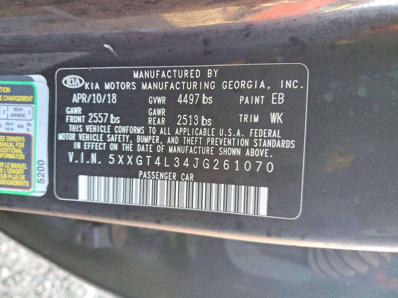 2018 KIA OPTIMA LX photo 12