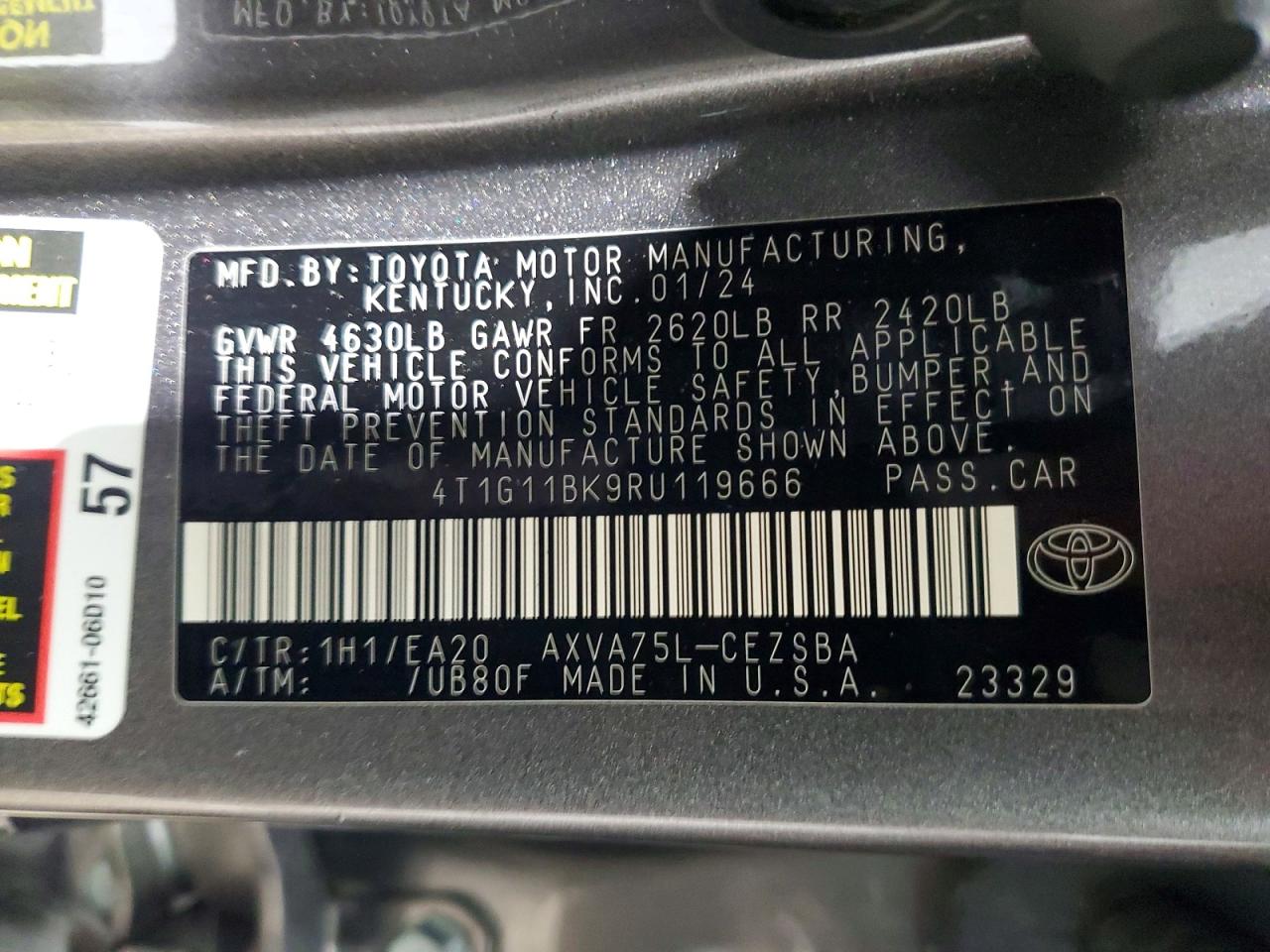 2024 TOYOTA CAMRY SE NIGHT SHADE photo 12