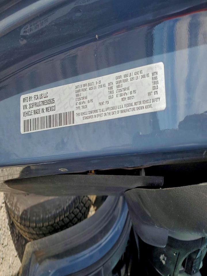 2021 RAM PROMASTER 3500 DELIVERY VAN photo 12