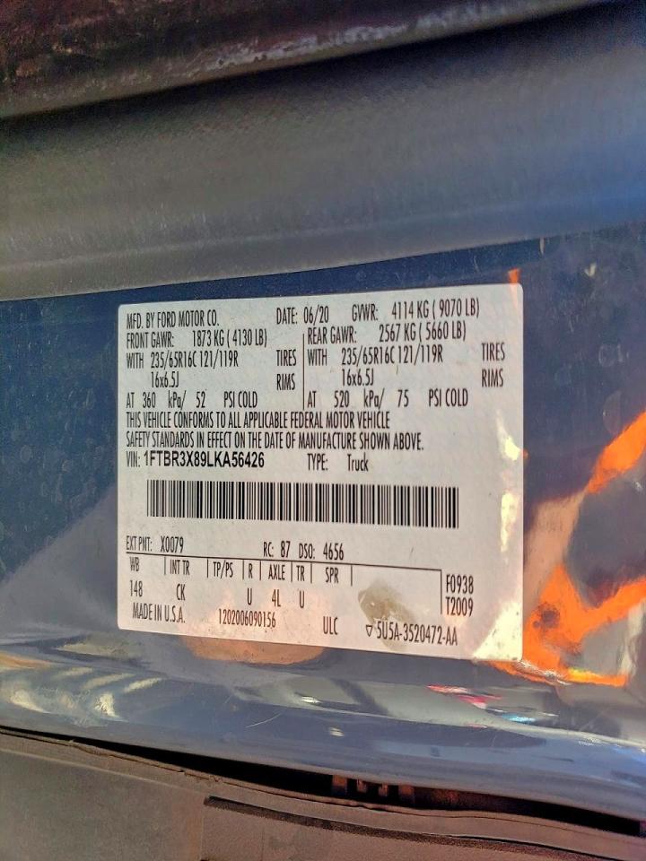2020 FORD TRANSIT 250 DELIVERY VAN photo 25