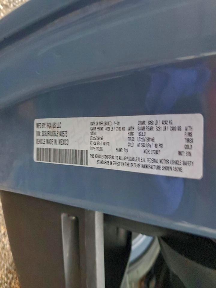 2020 RAM PROMASTER 3500 DELIVERY VAN photo 13
