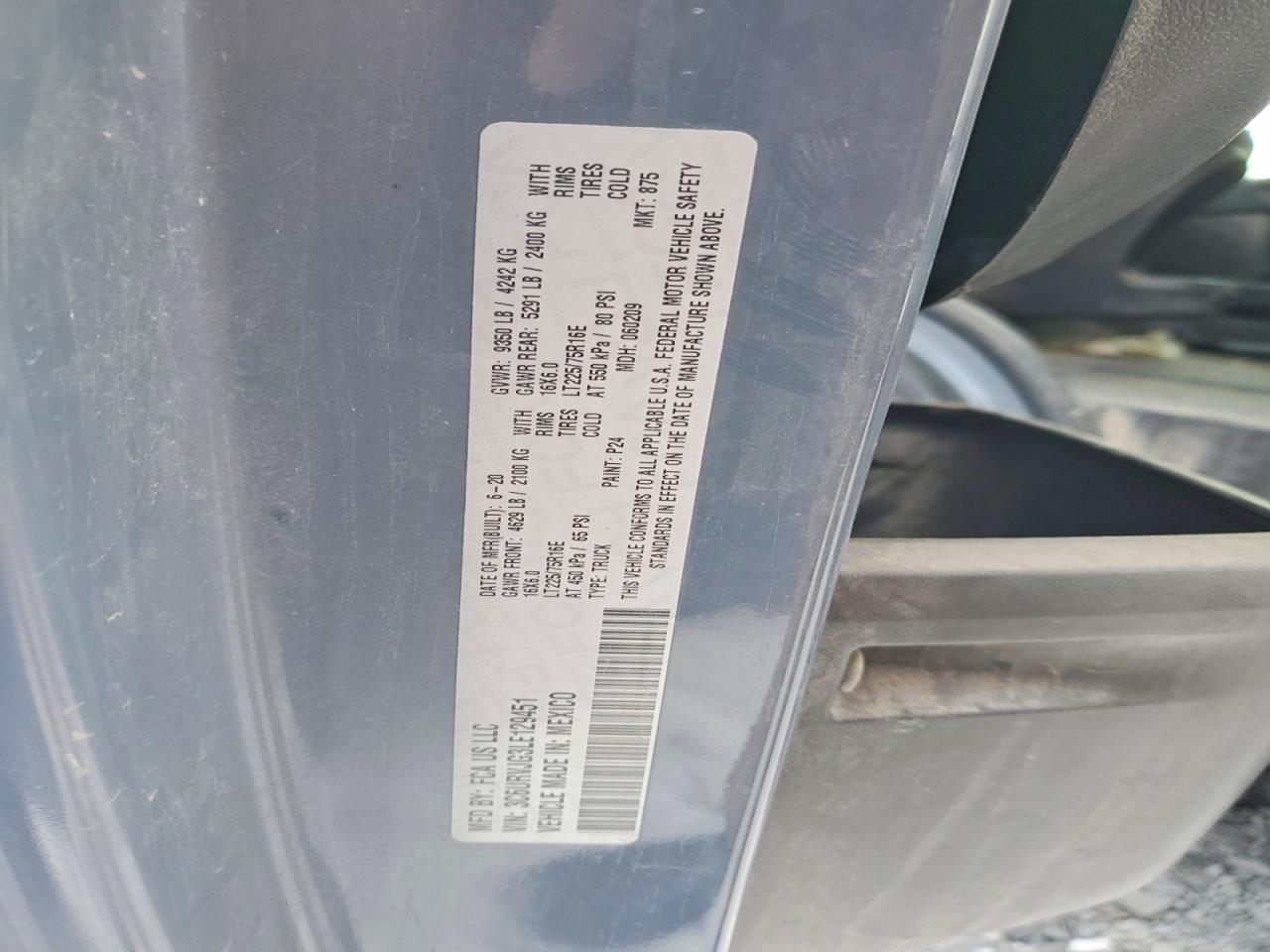 2020 RAM PROMASTER 3500 DELIVERY VAN photo 13