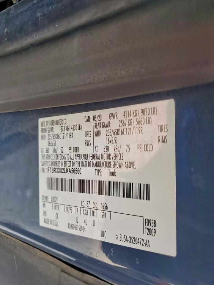 2020 FORD TRANSIT 250 DELIVERY VAN photo 23