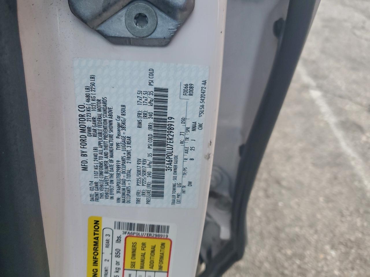 2014 FORD FUSION SE HYBRID photo 12