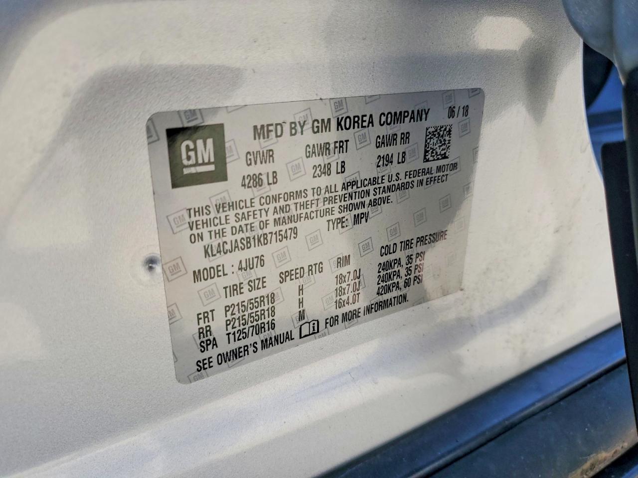 2019 BUICK ENCORE PREFERRED photo 13
