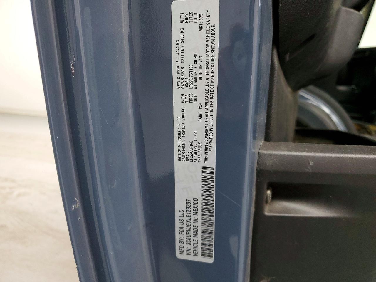 2020 RAM PROMASTER 3500 DELIVERY VAN photo 13