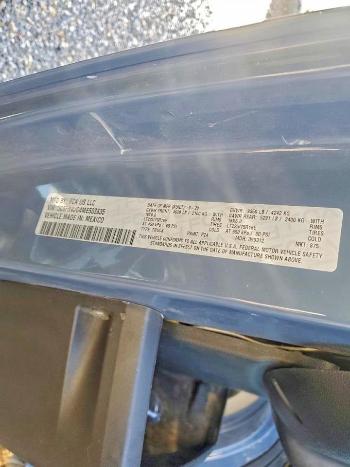 2021 RAM PROMASTER 3500 DELIVERY VAN photo 25