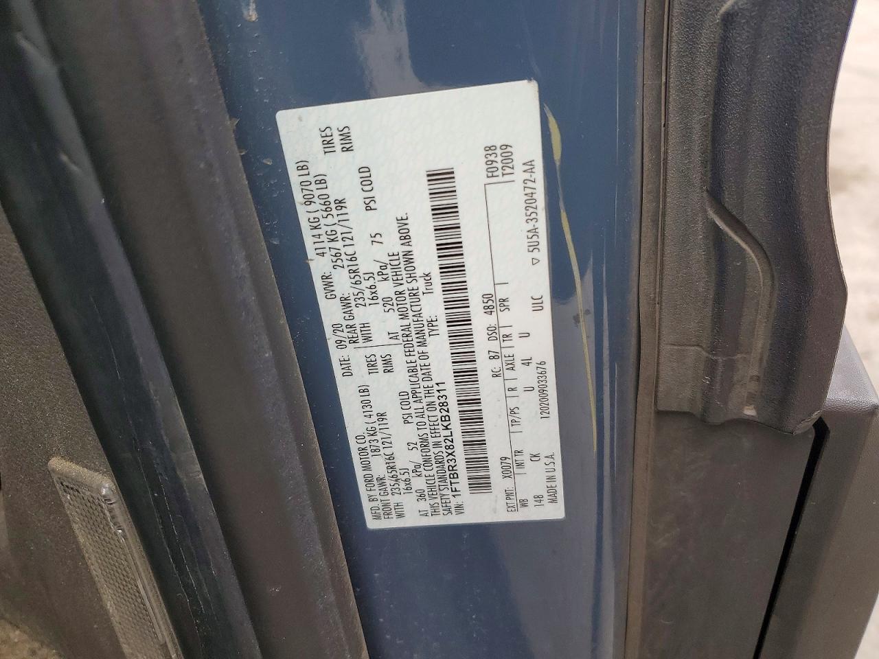 2020 FORD TRANSIT 250 DELIVERY VAN photo 13