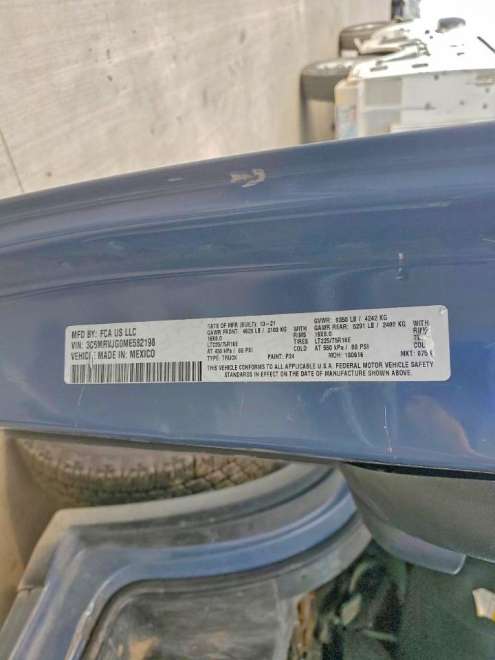 2021 RAM PROMASTER 3500 DELIVERY VAN photo 13