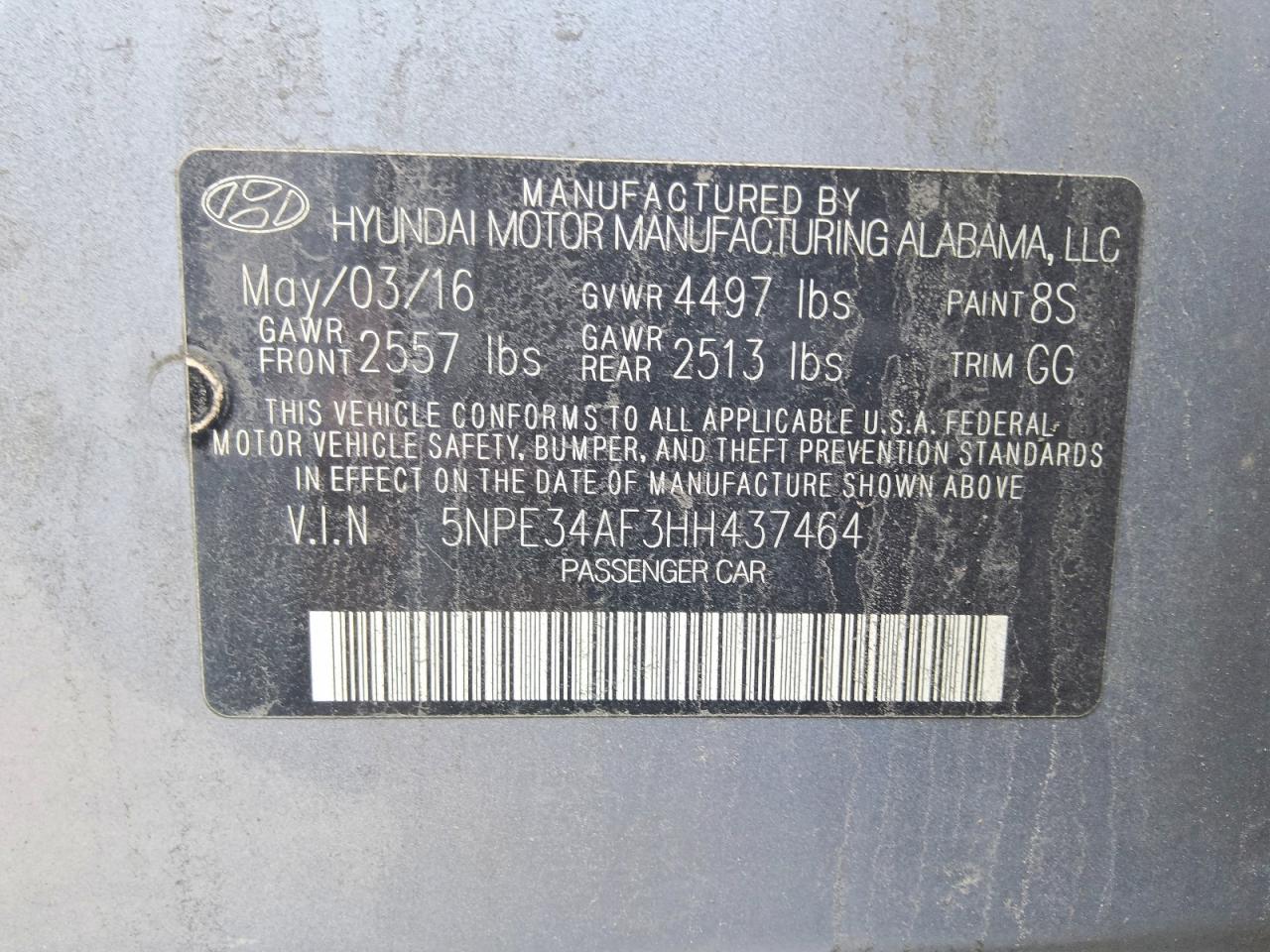2017 HYUNDAI SONATA LIMITED photo 12