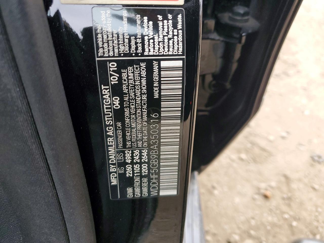 2011 MERCEDES-BENZ E 350 photo 12