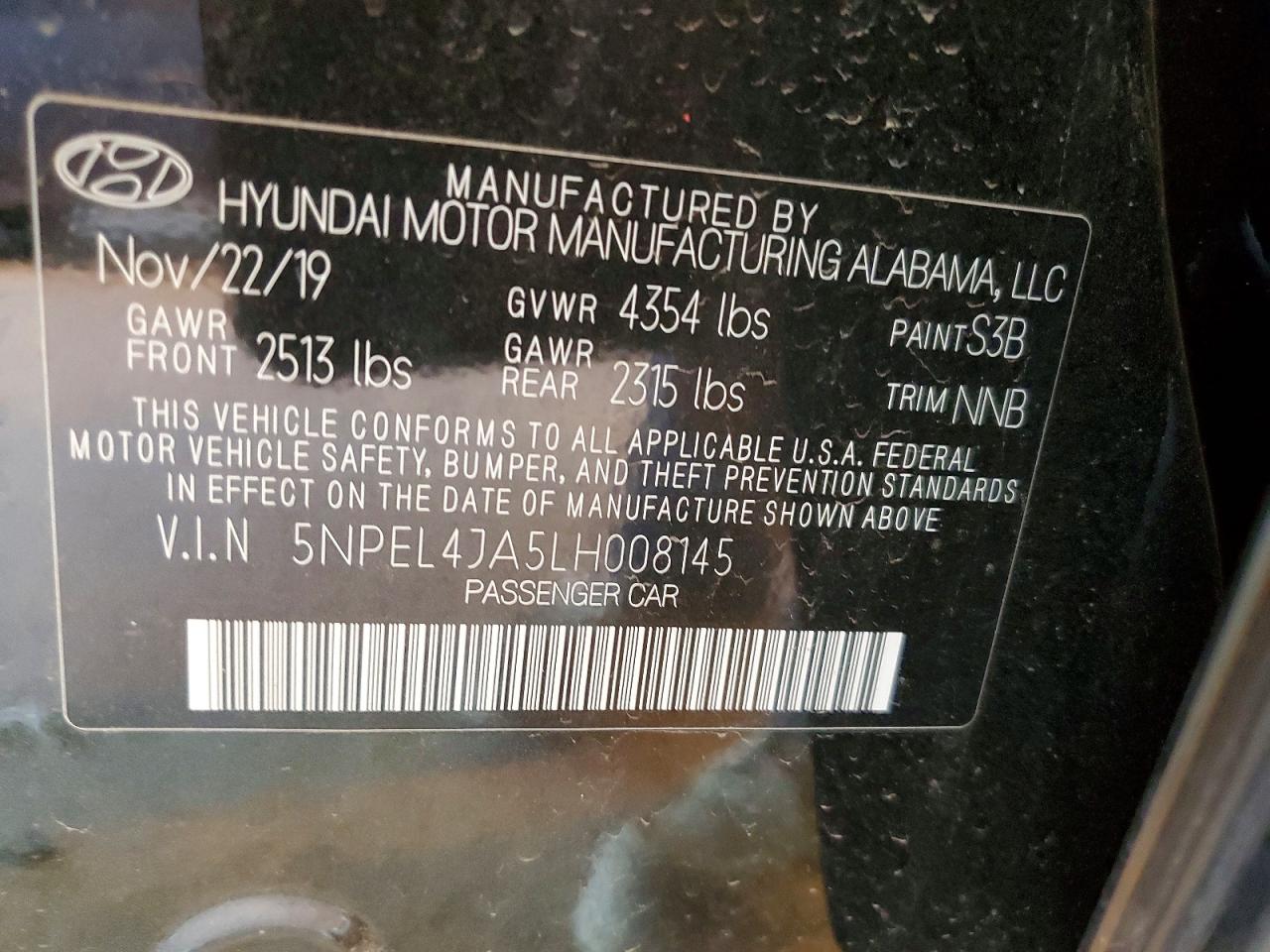 2020 HYUNDAI SONATA SEL photo 23