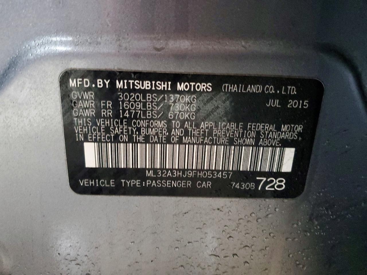 2015 MITSUBISHI MIRAGE DE photo 12