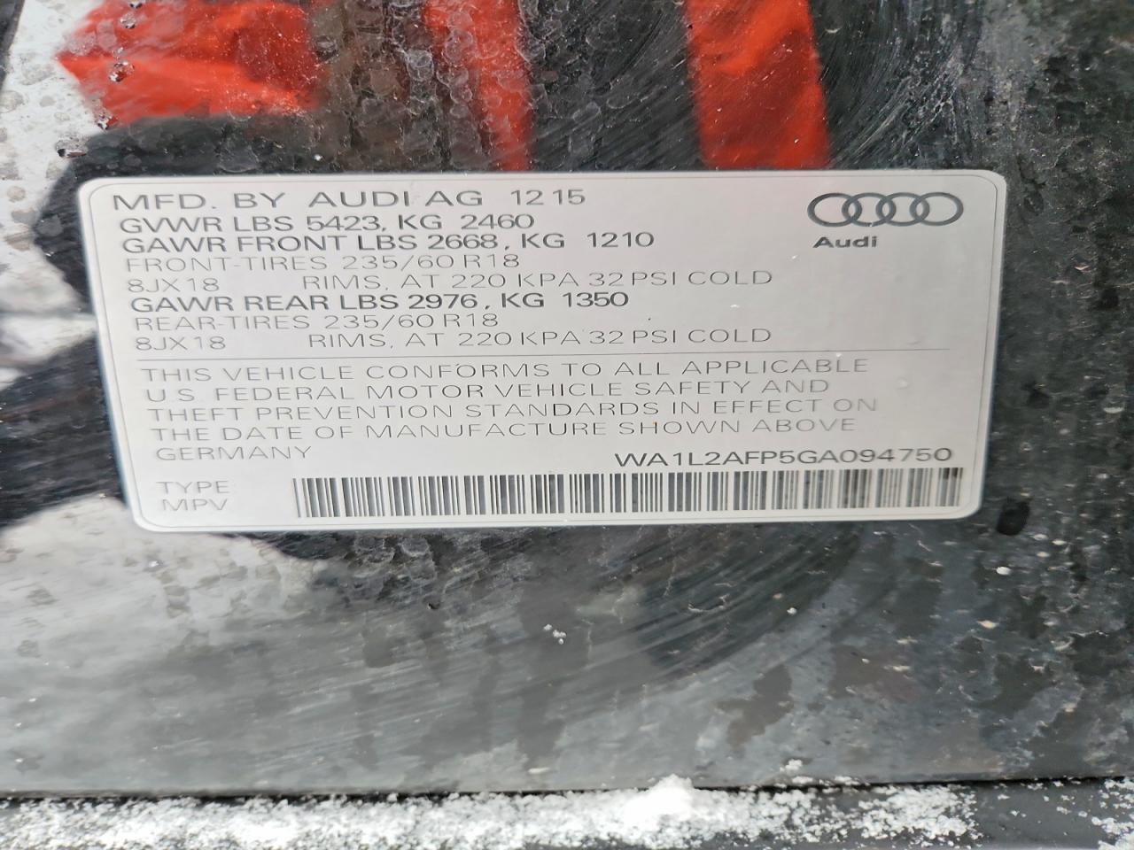 2016 AUDI Q5 PREMIUM PLUS photo 13