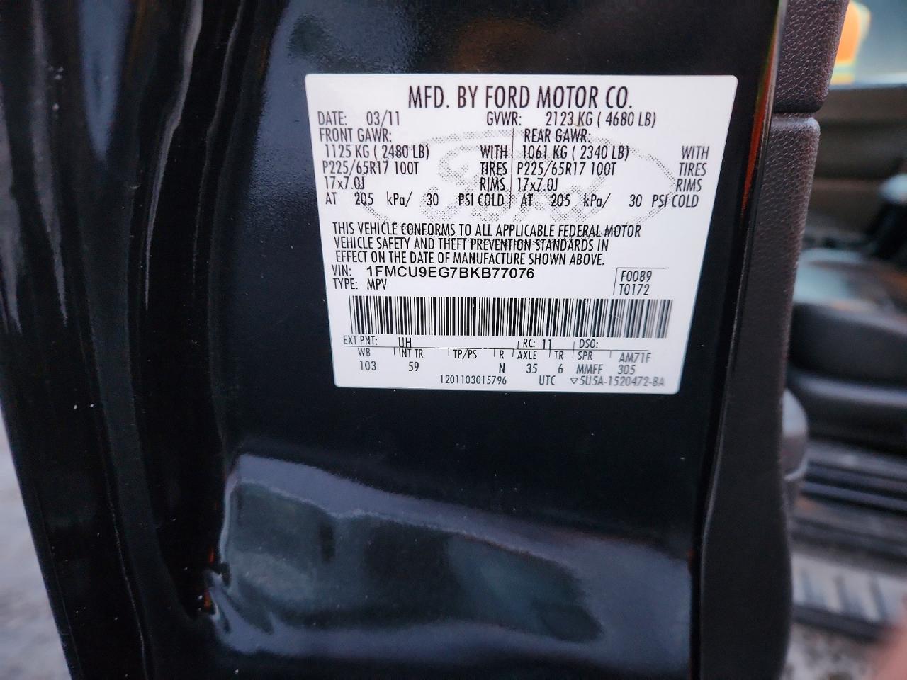 2011 FORD ESCAPE LIMITED photo 13