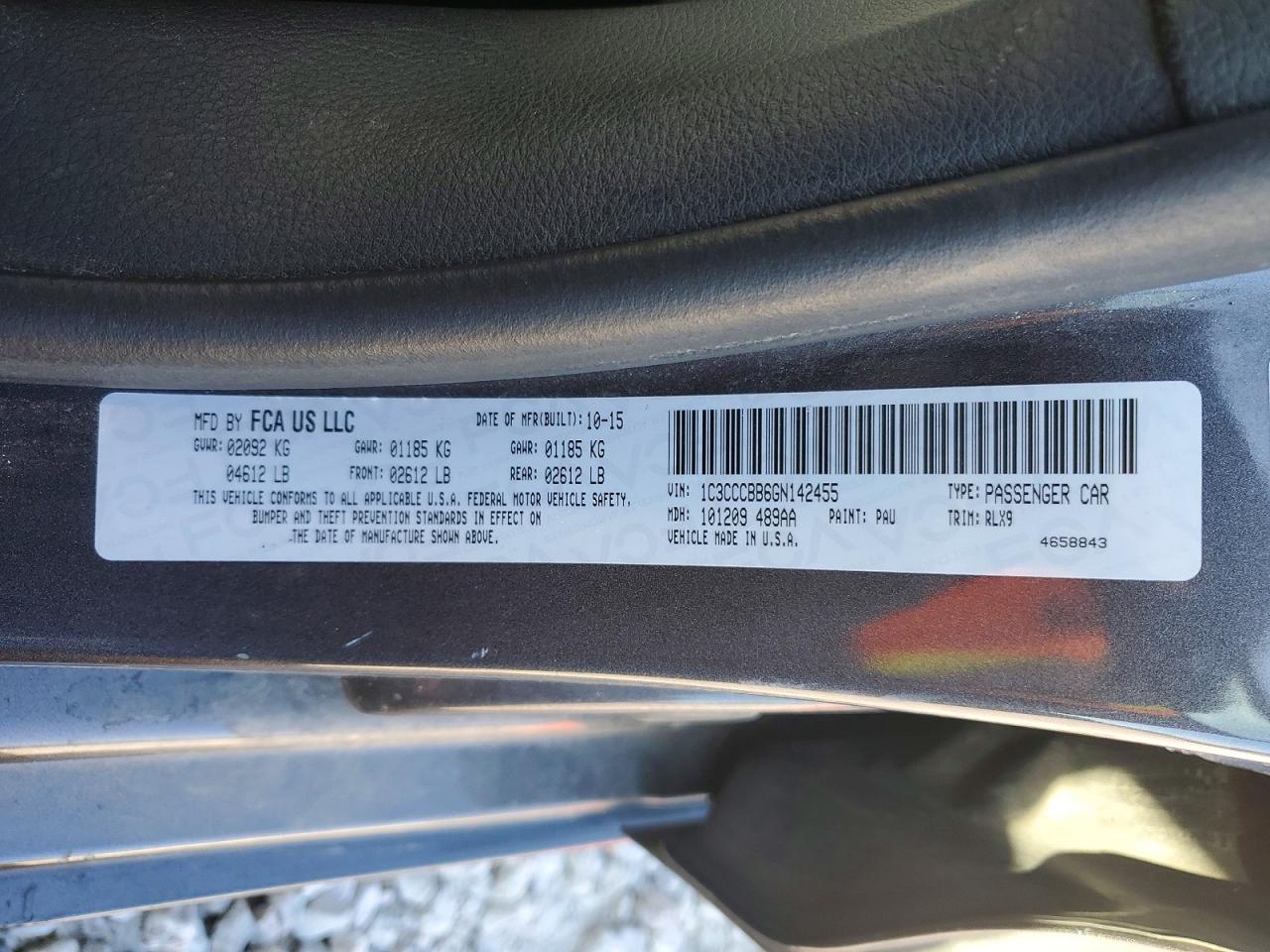 2016 CHRYSLER 200 S photo 13