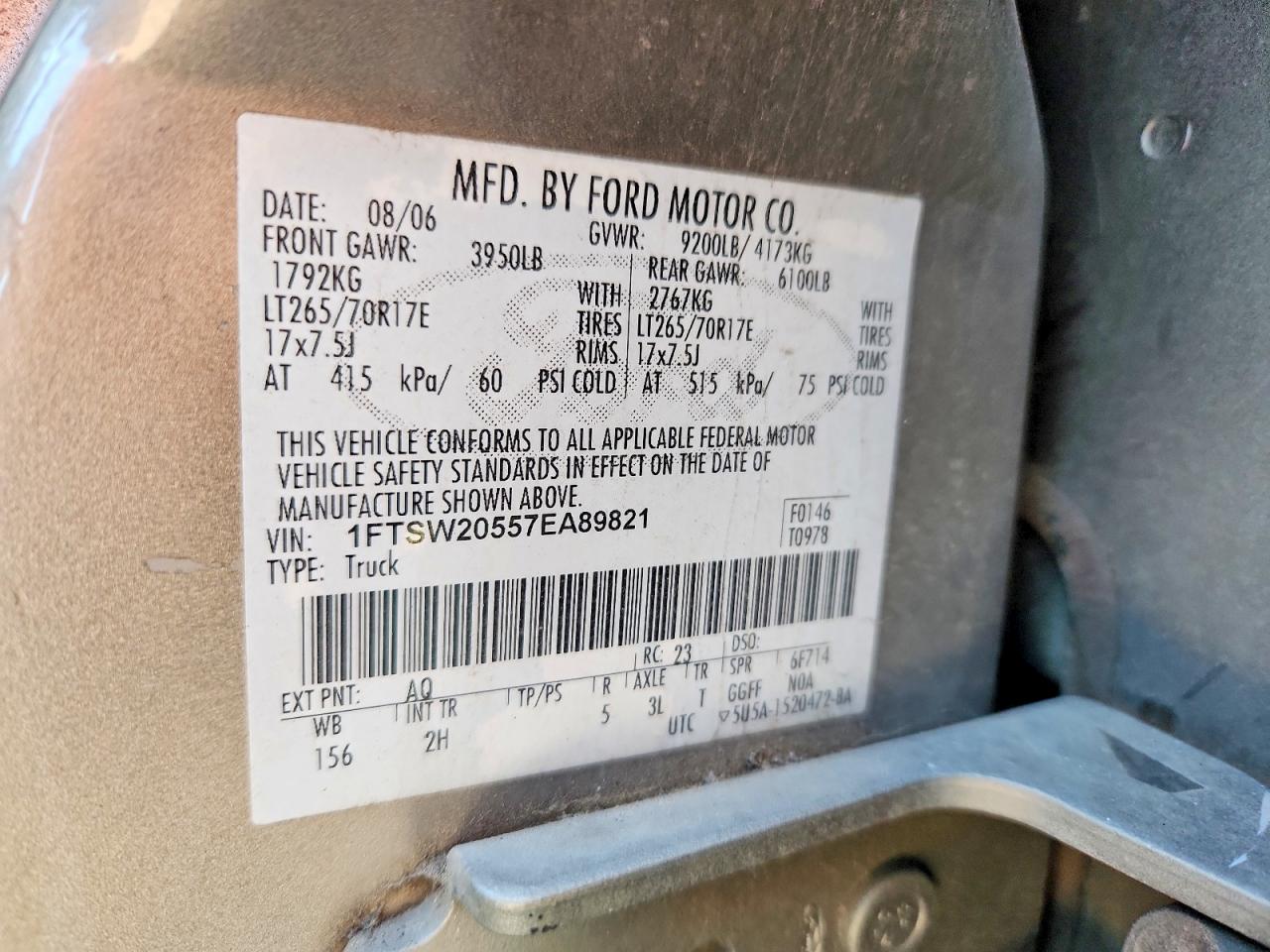 2007 FORD F250 SUPER DUTY photo 12