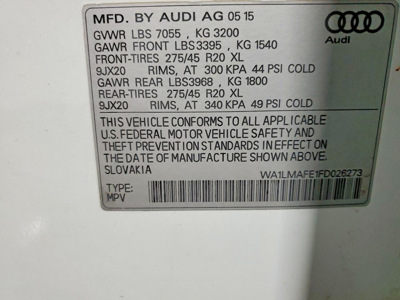 2015 AUDI Q7 TDI PREMIUM PLUS photo 14