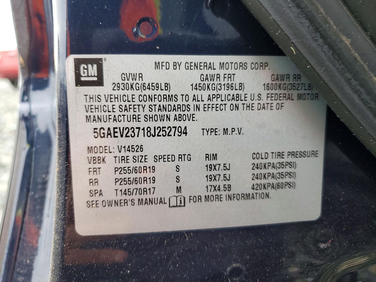 2008 BUICK ENCLAVE CXL photo 13
