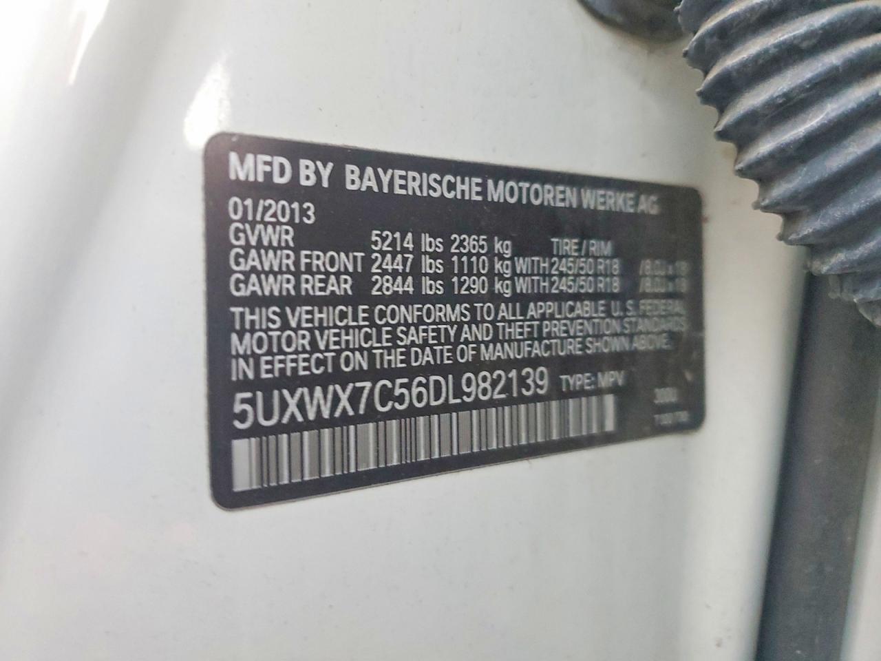 2013 BMW X3 XDRIVE35I photo 13