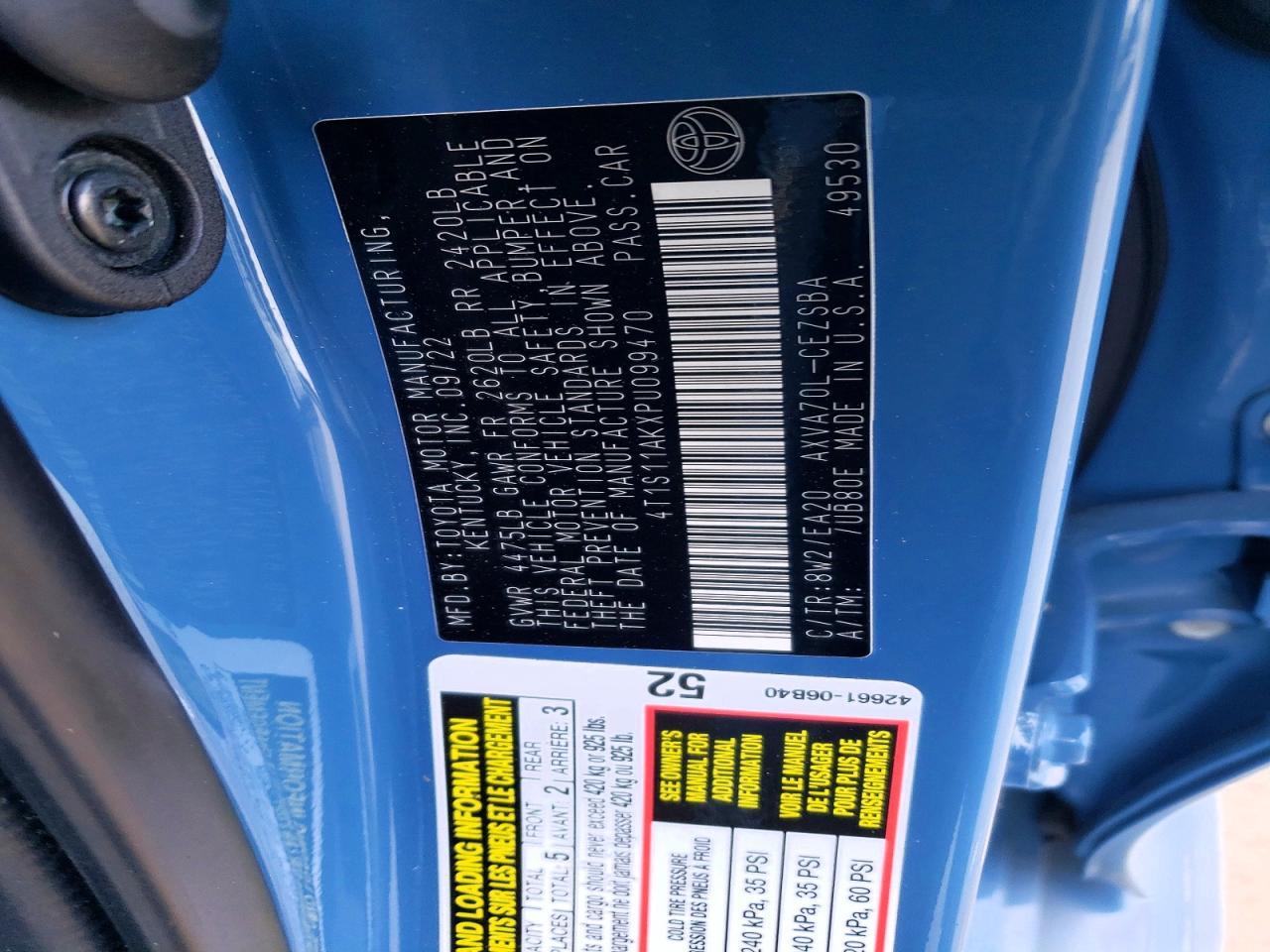 2023 TOYOTA CAMRY SE NIGHT SHADE photo 12