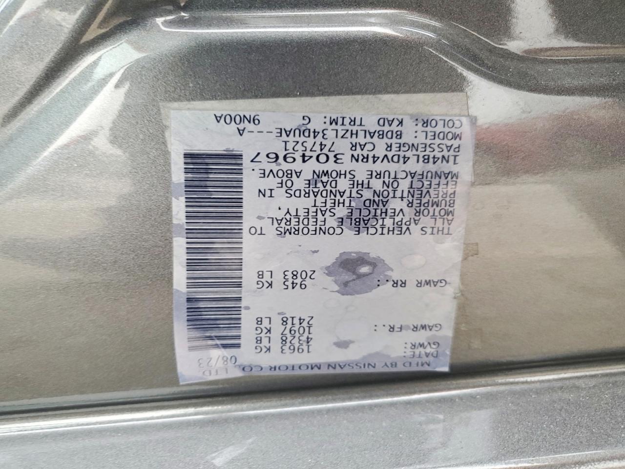 2024 NISSAN ALTIMA SV photo 25