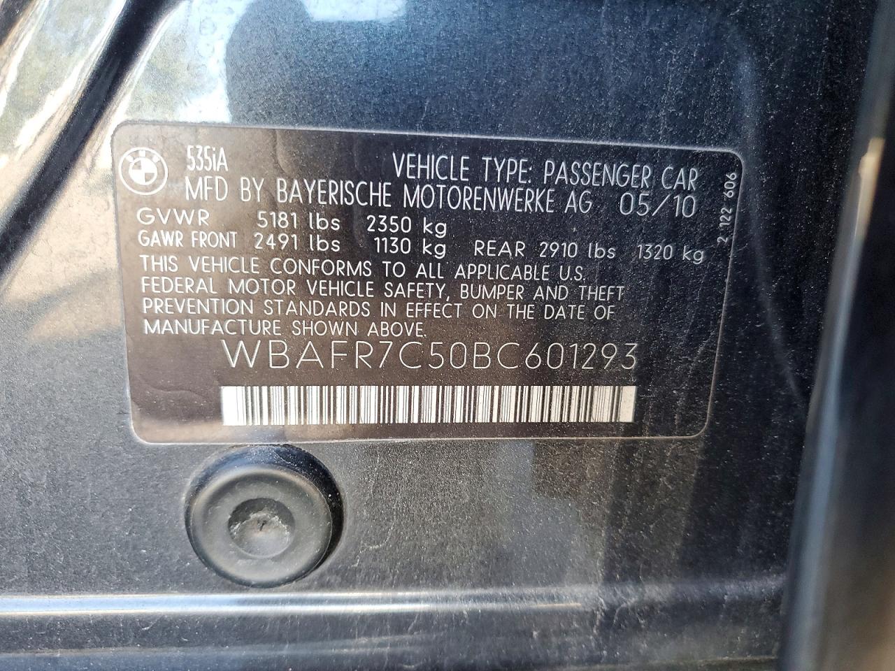 2011 BMW 535 I photo 12
