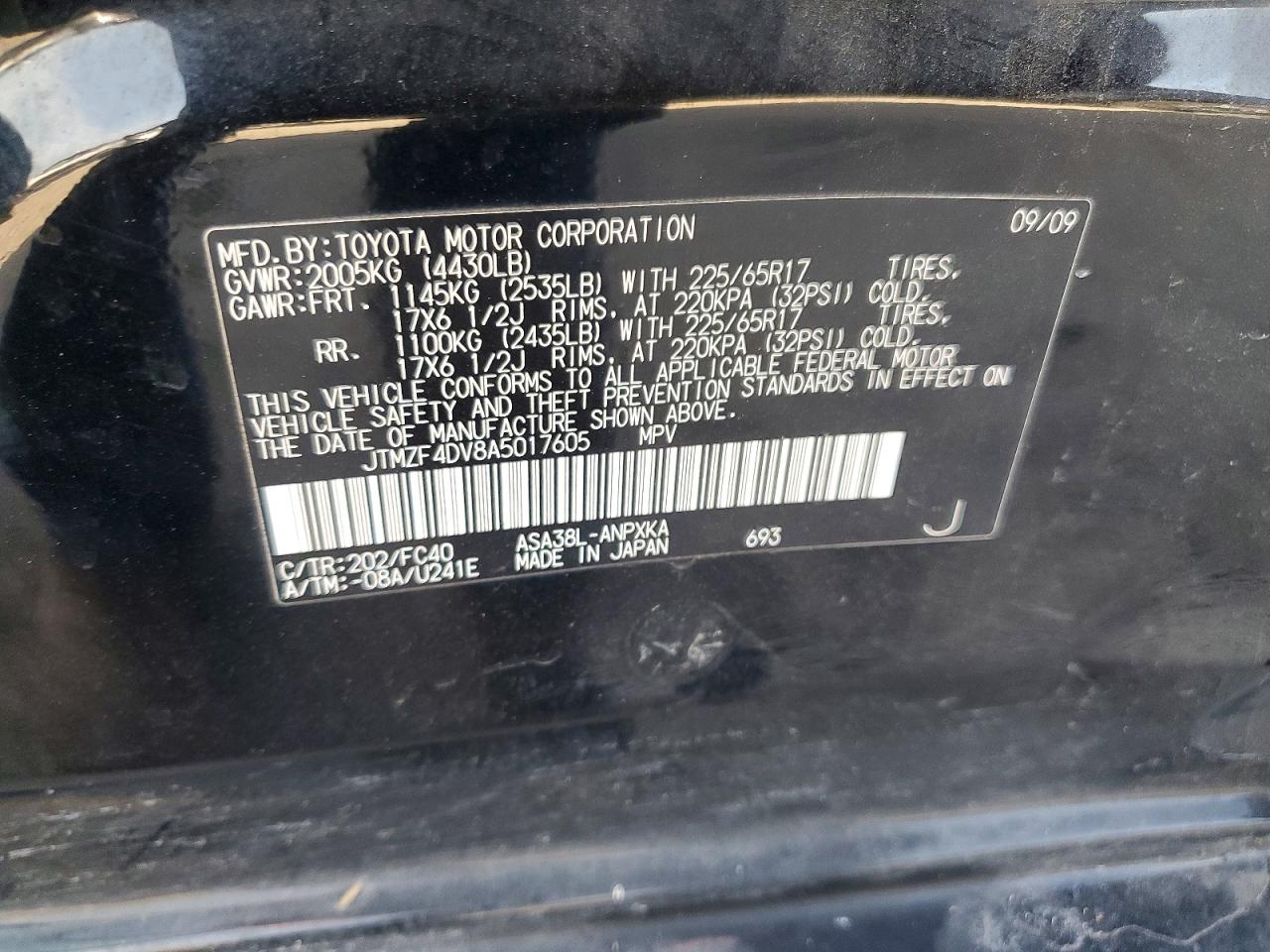 2010 TOYOTA RAV4 photo 12