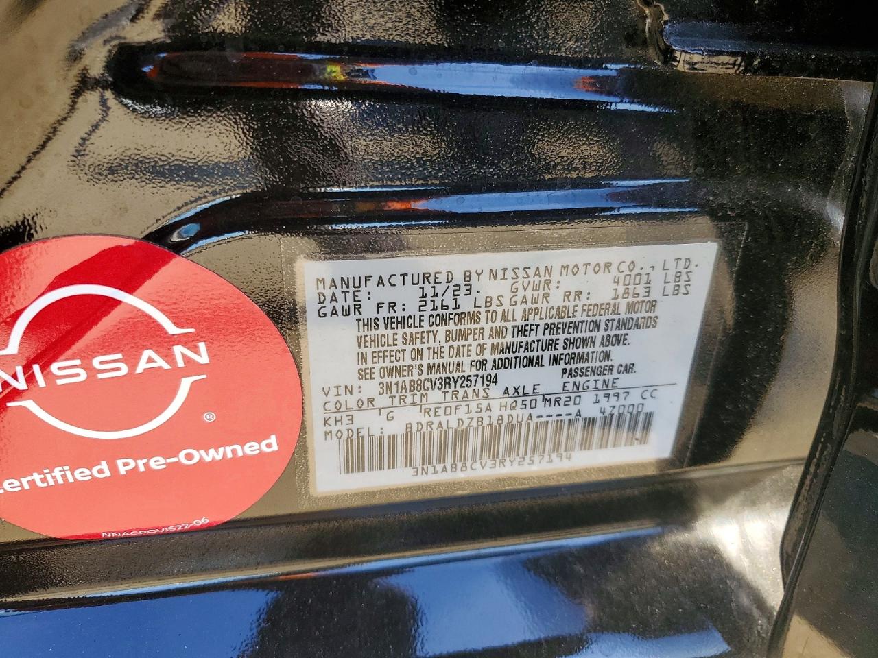 2024 NISSAN SENTRA SV photo 25