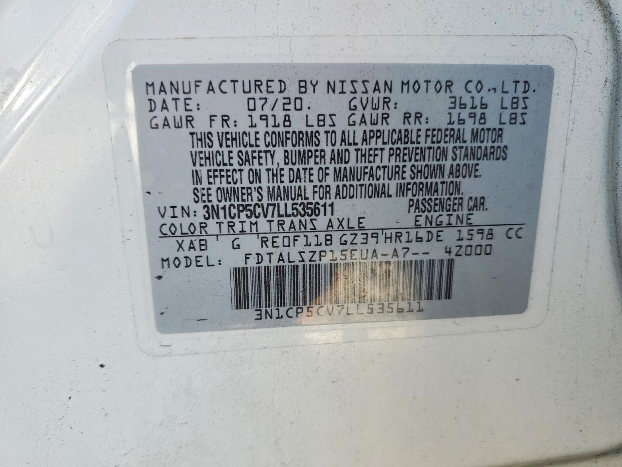 2020 NISSAN KICKS SV photo 23